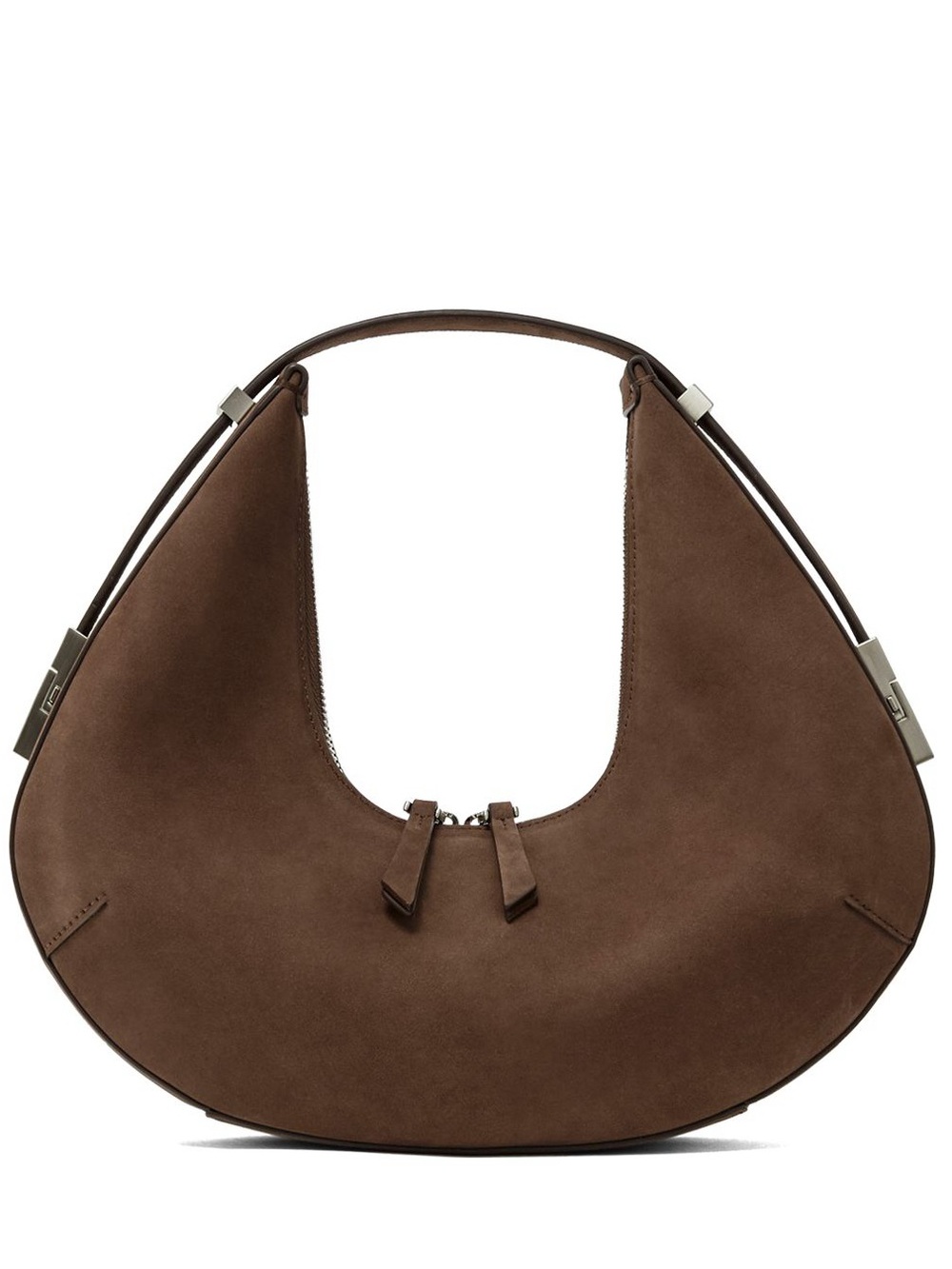 Osoi Tony Hobo Bag - Mud Brown Suede Leather Convertible Purse
